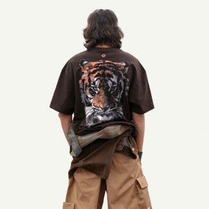 Bluorang_impoted Primium Tshirt Brown