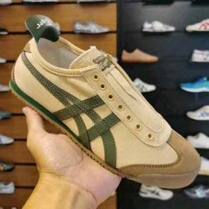 Onitsukka Tiger Mexico 66 Slip On Beige Grass Green