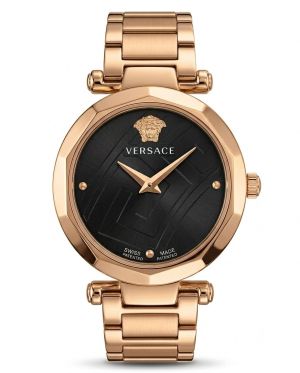 Versace_e heritage rose gold black dail