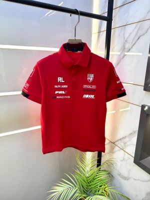 Ralp Lauren Red Polo Premium Collar Neck T-shirt F5096-RE
