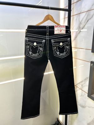True Religion Imported Black Super Premium Denim With Brand Carry Bag F3982-BL