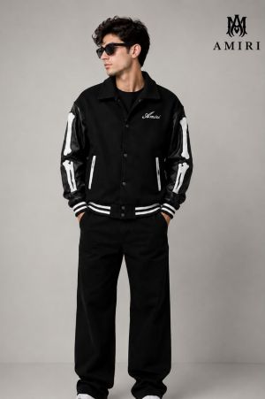 Amiiri 100% IMPORTED FABRIC LATEST STORE ARTICLE VERY PREMIUM VERSITY JACKET 601