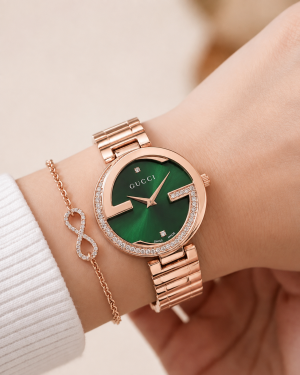 Guccci Women_Rosegold_Green