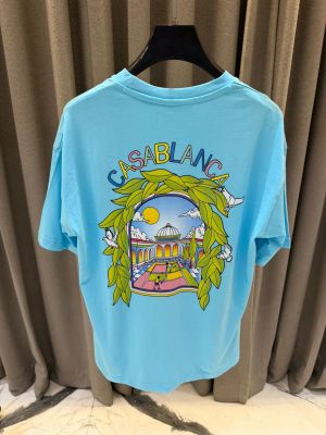 Casablanca Oversized T-shirt Sky Blue
