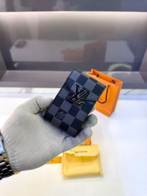Lv_Loui Card Holder Black Grey Fa 1162