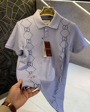 sale Gucc Sky Blue Premium Imported Polo T Shirt (1405)