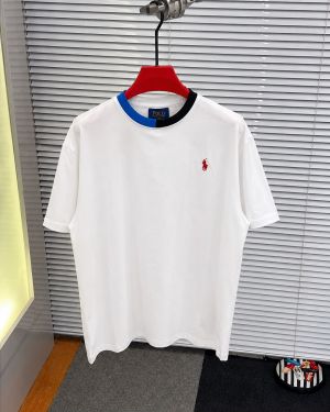Ralp Lauren Chest Logo Round Neck T-shirt White