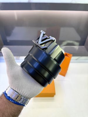 Lv_Loui Grey Premium Quality Reversible Belt Fa 1108