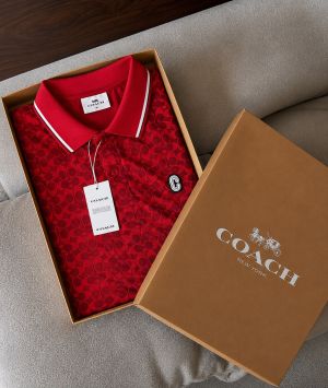 Coac Chest Logo Box Pack Polo T-shirt Red