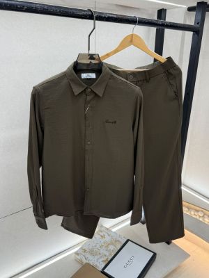 Lacost Imported Olive Pant Shirt Super Premium Combo F5012-OL