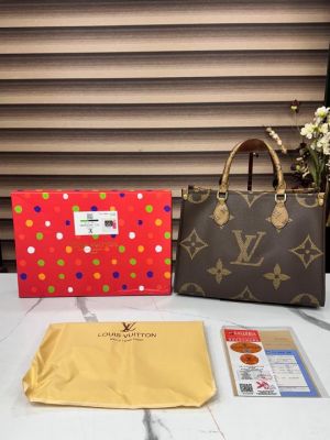 Loui Vuittion On The Go Medium Tote Bag With Box Dustbag Bill 5815