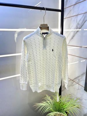 Ralp_Lauren White Imported knitted Super Premium Pullovers F3331-WH