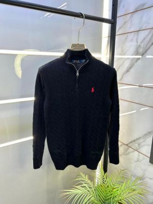 Ralp _Lauren Black Imported knitted Super Premium Pullovers F3331-BL