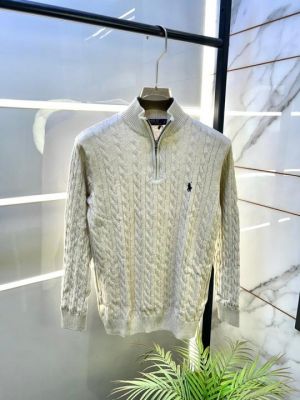 Ralp  Lauren Cream Imported knitted Super Premium Pullovers F3331-CR