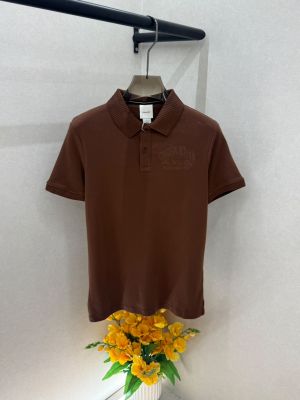 Calvi _Klein Brown Collar Neck Premium Polo T-shirt F5018-BR