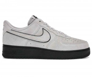 Nikee AIR FORCE SUEDE BLACK GREY FOR MEN