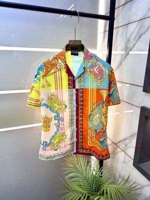 Versace Premium Half Sleeves Printed Shirt With Brand Box Packing And Carry Bag F4011-A2