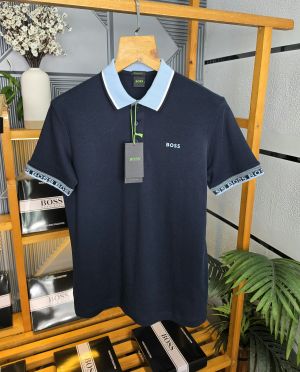 Bos Collor T Shirt Navy K258-NY