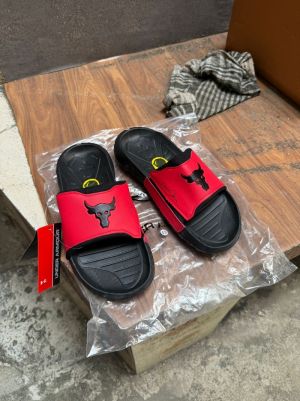 Under armo project rock blackred slides