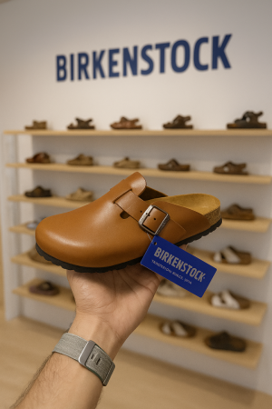 Birkenstock Boston Leather Tan