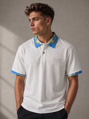 VERSACCE Premium Quality Store Article Collar Neck POLO Tshirt GZ_0391