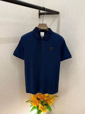 Calvi _Klein Blue Collar Neck Premium Polo T-shirt F5018-BU