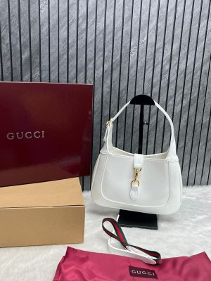 Guccci Jackie 1955 White Large ShoulderBag With DoubleBox Packing