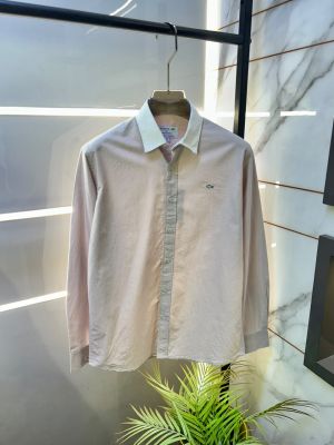 Lacost Beach Embroidery Logo Premium Oxford Lycra Shirts F5041-BE