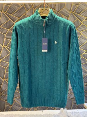 sale Ralp Lauren Ocean Pearl Blue Knitted Premium Pull Over (1927