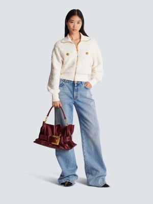 Balmaiin Medium Anthem Bag In Smooth Leather With DustCover