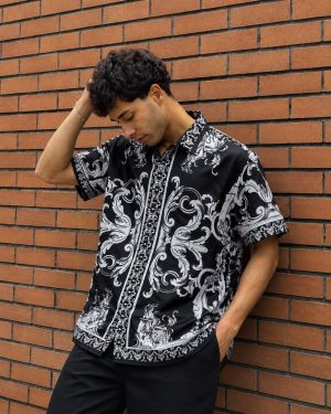 Versace Bandana Couture Half Sleeves Shirt