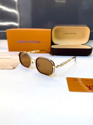Lv_Loui_ Brown Gold Premium Quality Sunglass Fa 1202