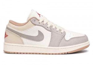 Nikee Air Jordan 1 Low Sail College Grey Rattan
