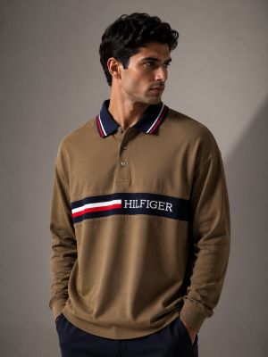 TOMMMY HILFIGER Premium Quality Collar Neck Full Sleeves T-shirt GZ_0393