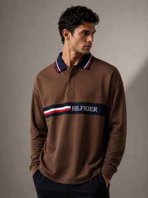 TOMMMY HILFIGER Premium Quality Collar Neck Full Sleeves T-shirt GZ_0397