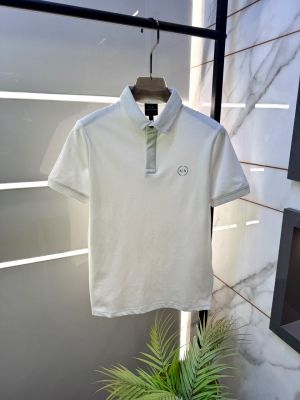 Arma_ Exchange White Polo Premium Collar Neck T-shirt With Brand Carry Bag F5051-WH