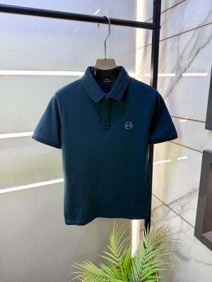 Arma_ Exchange Green Polo Premium Collar Neck T-shirt With Brand Carry Bag F5051-G1