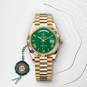Roleex Oyster Perpetual Day Date Gold Green