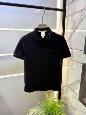 Calvi Klein Black Collar Neck Premium Polo T-shirt F5067-BL