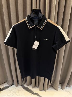 Hacket Chest Logo Box Pack Polo T-shirt Black Gold
