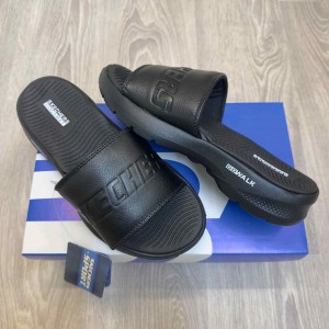 Skecher.s GOwalk Goga Mat Premium All Black Slides