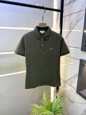 Lacost Green Polo Premium Collar Neck T-shirt F5014-GR