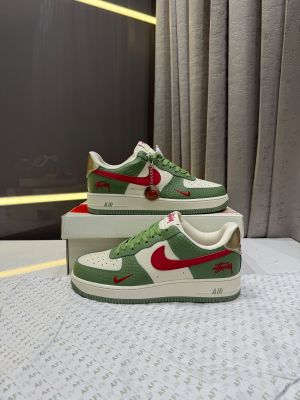NIIKE AIR FORCE 1 LOW 07 X STUSSY GREEN FIX