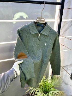 Ralp_Lauren Green Imported knitted Super Premium Pullovers F3262-GR