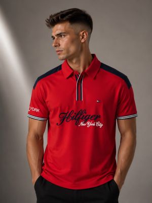 TOMMMY HILFIGER Premium Quality Collar Neck Polo Tshirt With Box GZ_0399