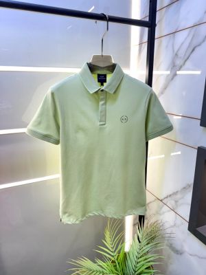 Arma_ Exchange Green Polo Premium Collar Neck T-shirt With Brand Carry Bag F5051-G2