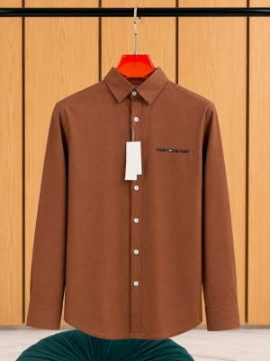 TOM-Y HILFIGER IMPORTED STORE ARTICLE SHIRT LINEN FABRIC