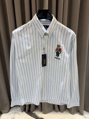 Ralp Lauren Chest Teddy Full Sleeves Shirt Sky