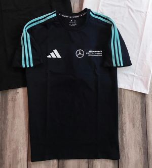 Adidaxs Round Neck IMPORTED STORE ARTICLE T-Shirts NAVY BLUE