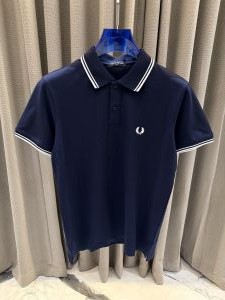 Fred Perry Premium Navy Blue Polo Tshirt